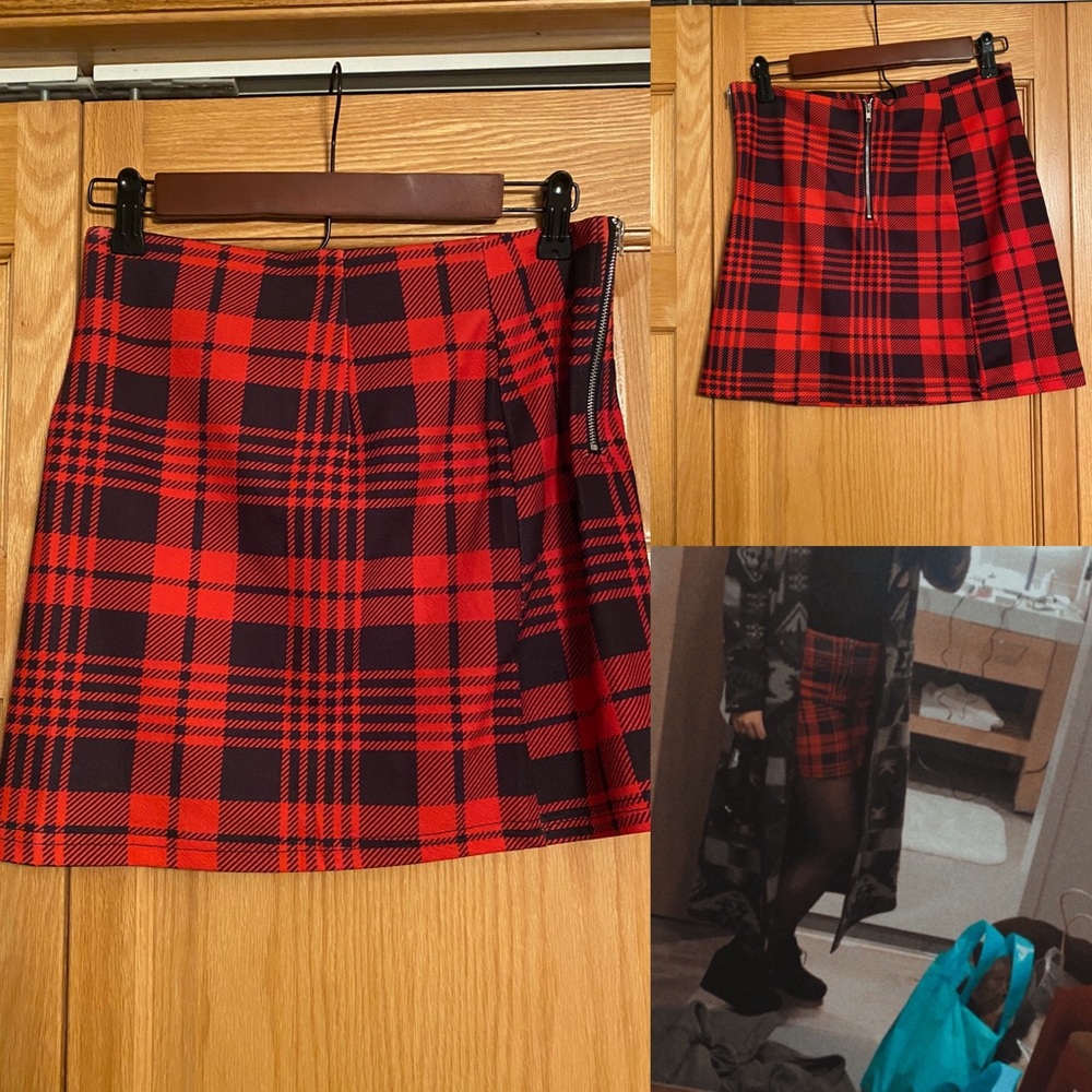 SHEIN Plaid Skirt